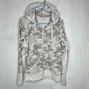 Athleta Camouflage Hoodie with Zip Closure